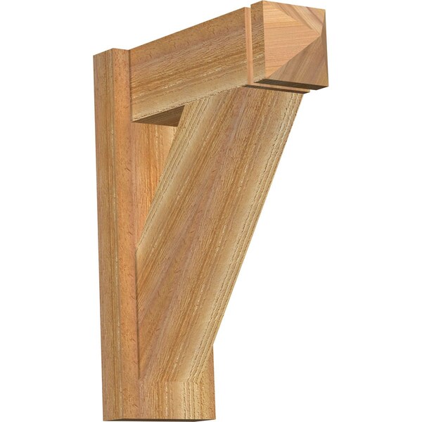 Ekena Millwork Traditional Rough Sawn Arts and Crafts Outlooker, Western Red Cedar, 6"W x 16"D x 20"H OUT06X16X20TRA03RWR - main